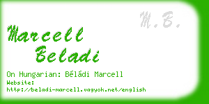 marcell beladi business card